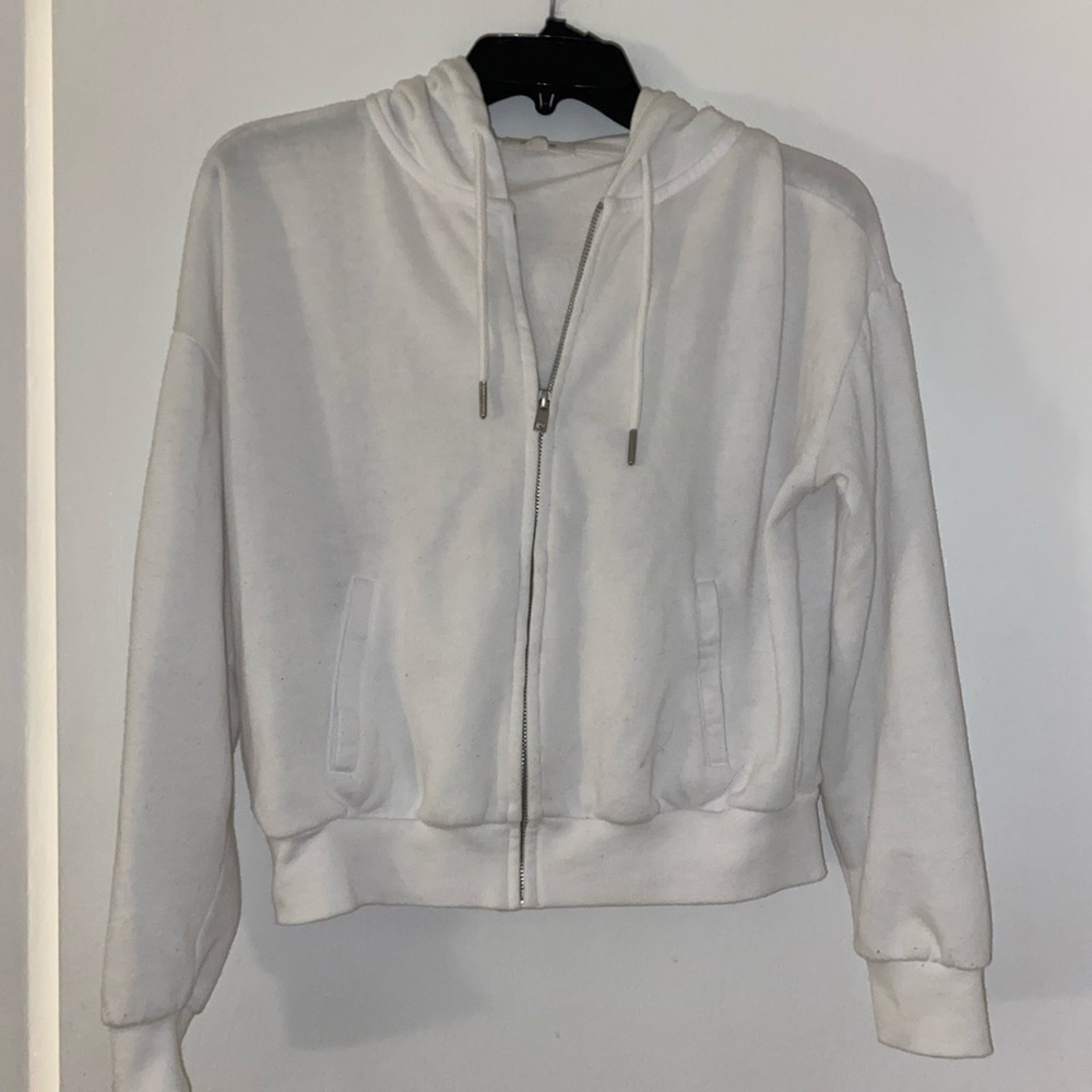 White hoodie